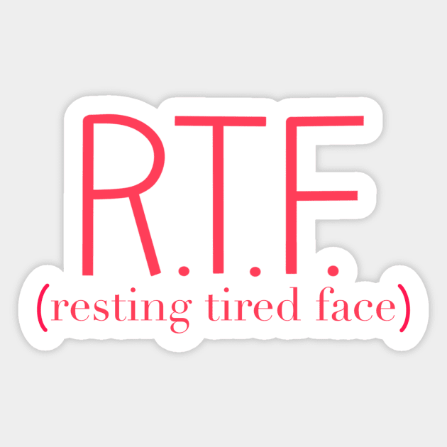 resting tired face Sticker by nicolecella98